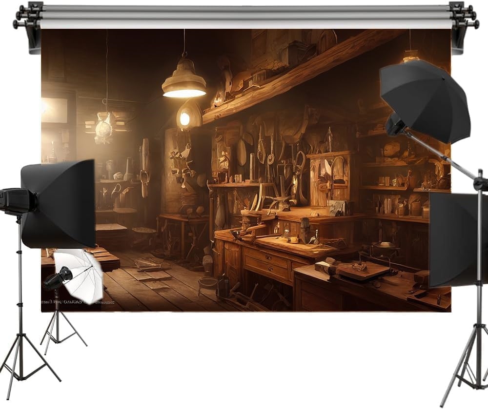 Workshop Tools Background - Steampunk mechanik narzędziowy warsztat mężczyźni Photoshot