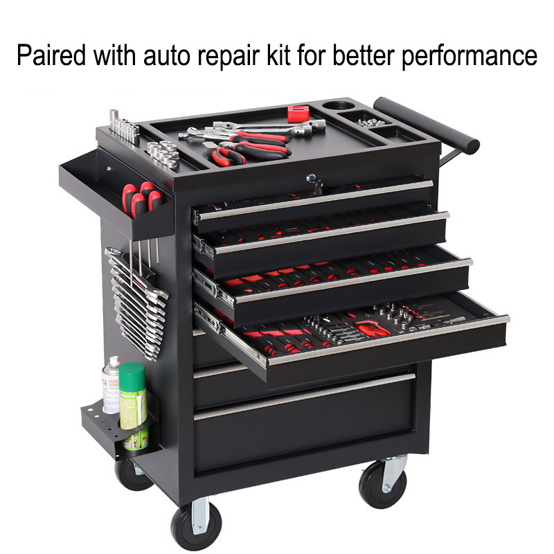 Tools Trolley For Workshop - Wózek warsztatowy z 5 szufladami, skrzynia