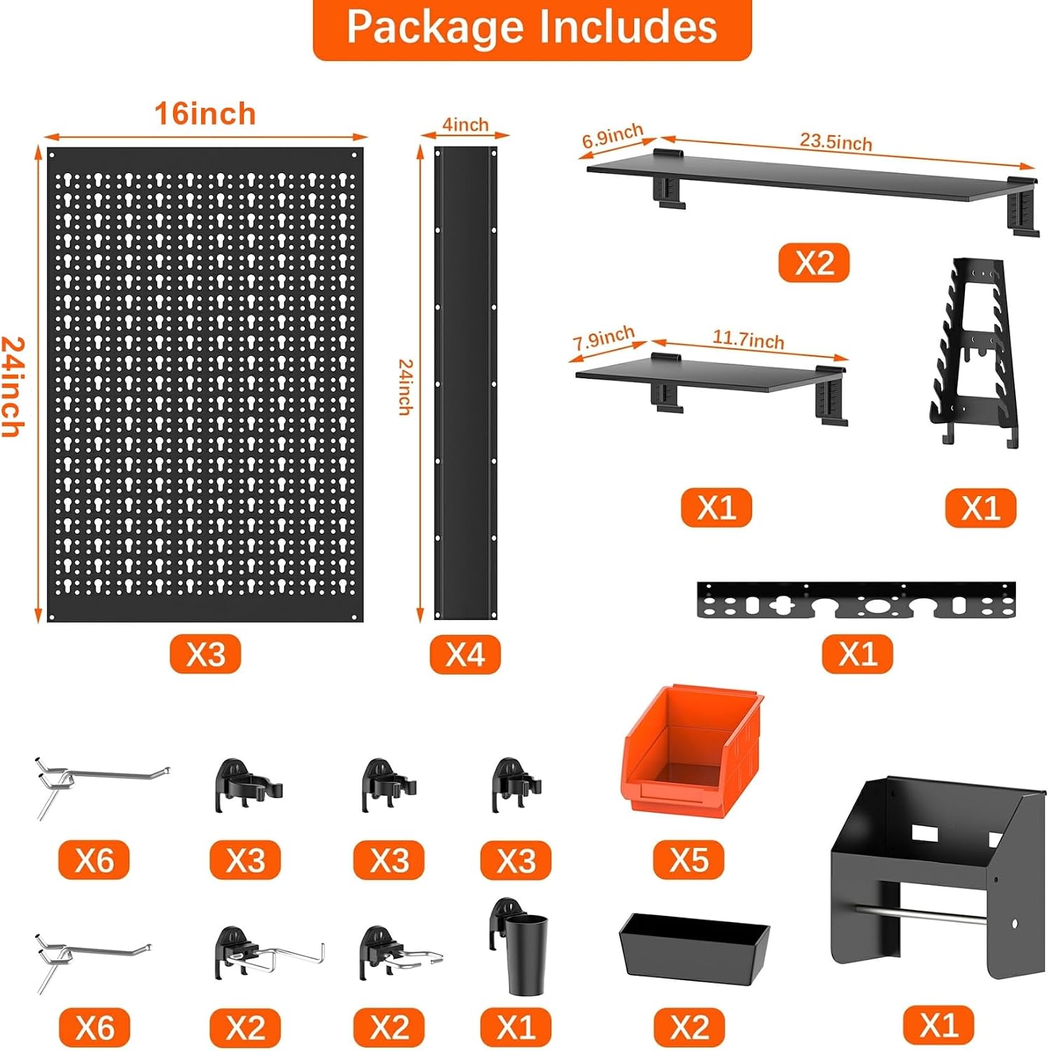 Zestaw paneli ściennych z meta – Workshop Tools.Hanging Board recenzja i cena