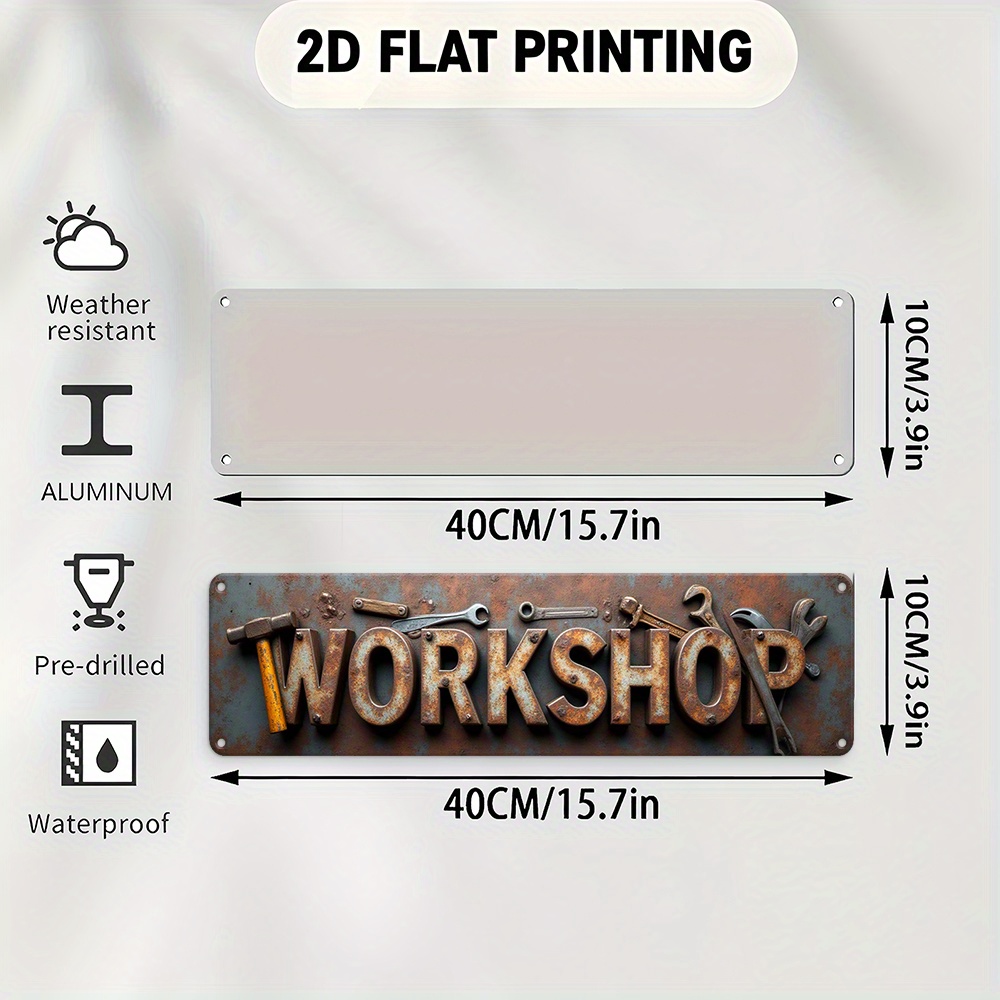 Płaski znak 2D, tablica, dekor – Workshop Tools Background recenzja i cena