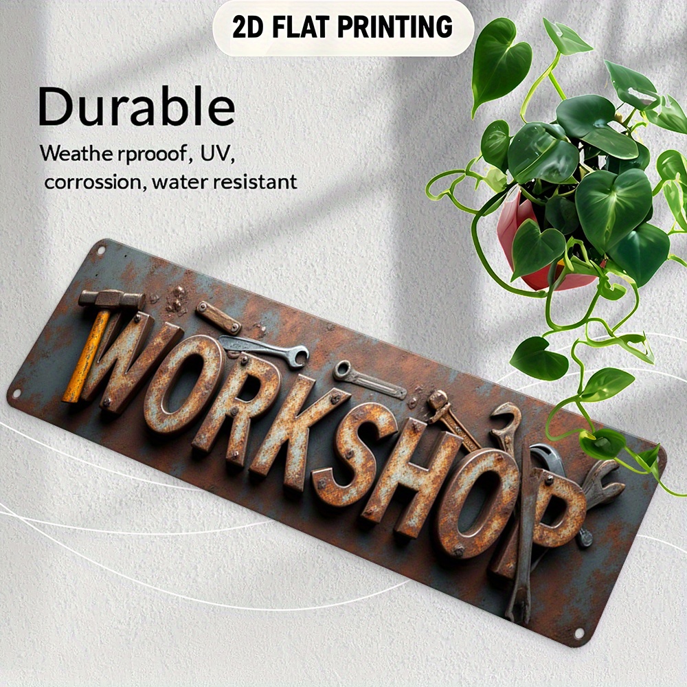 Płaski znak 2D, tablica, dekor – Workshop Tools Background recenzja i cena
