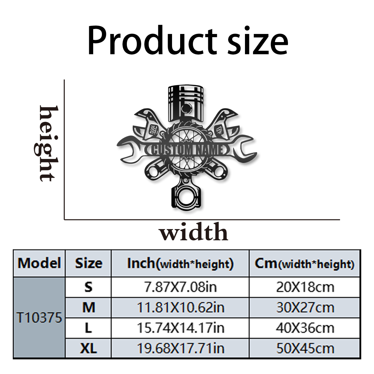 1 szt. Uroczy metalowy szyld ś – Workshop Tools Name recenzja i cena