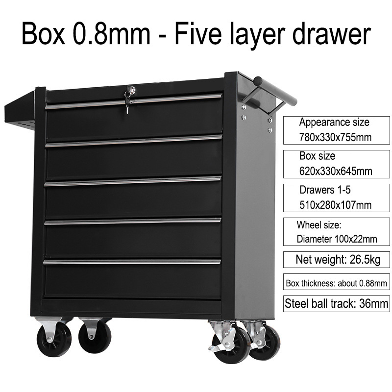 Wózek warsztatowy z 5 szuflada – Tools Trolley For Workshop recenzja i cena