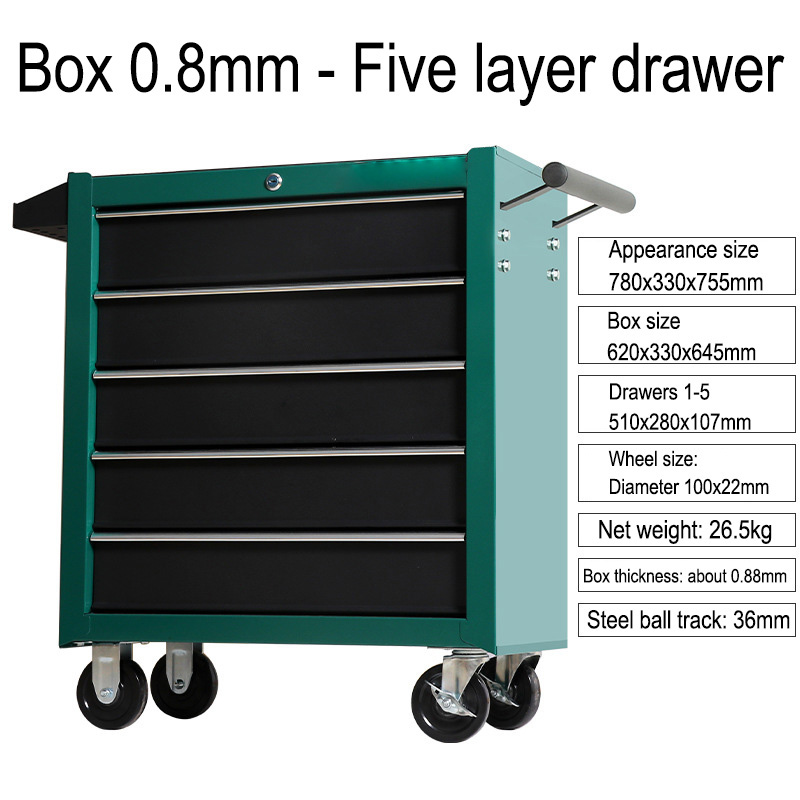 Wózek warsztatowy z 5 szuflada – Tools Trolley For Workshop recenzja i cena