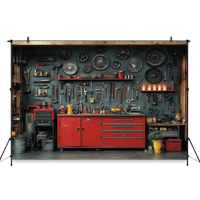 Tło fotograficzne Mocsicka Red – Workshop Tools Background recenzja i cena