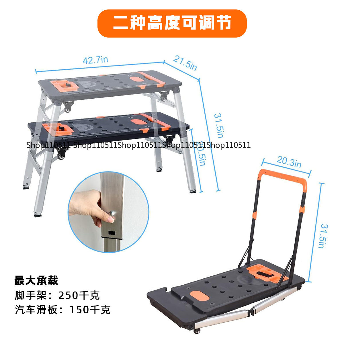 Wielofunkcyjny stół warsztatow – Workbench Portable Fold recenzja i cena