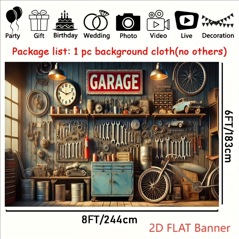 Tło do garażu przemysłowego, b – Workshop Tools Background recenzja i cena