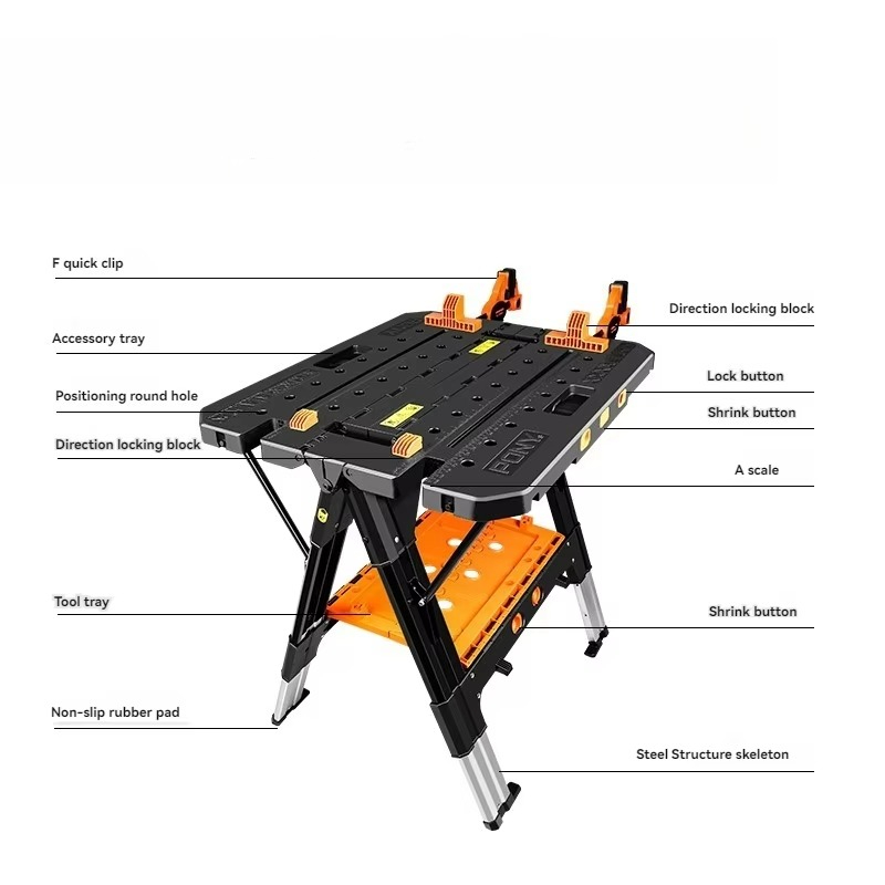 Przenośny składany stół warszt – Workbench Portable Fold recenzja i cena