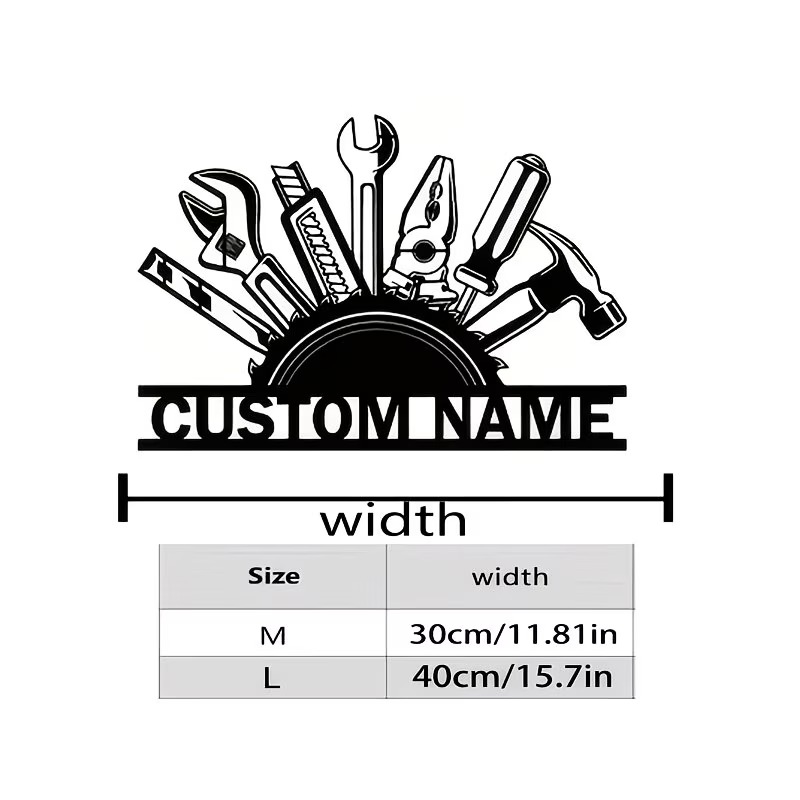 Metalowa dekoracja ścienna z m – Workshop Tools Name recenzja i cena
