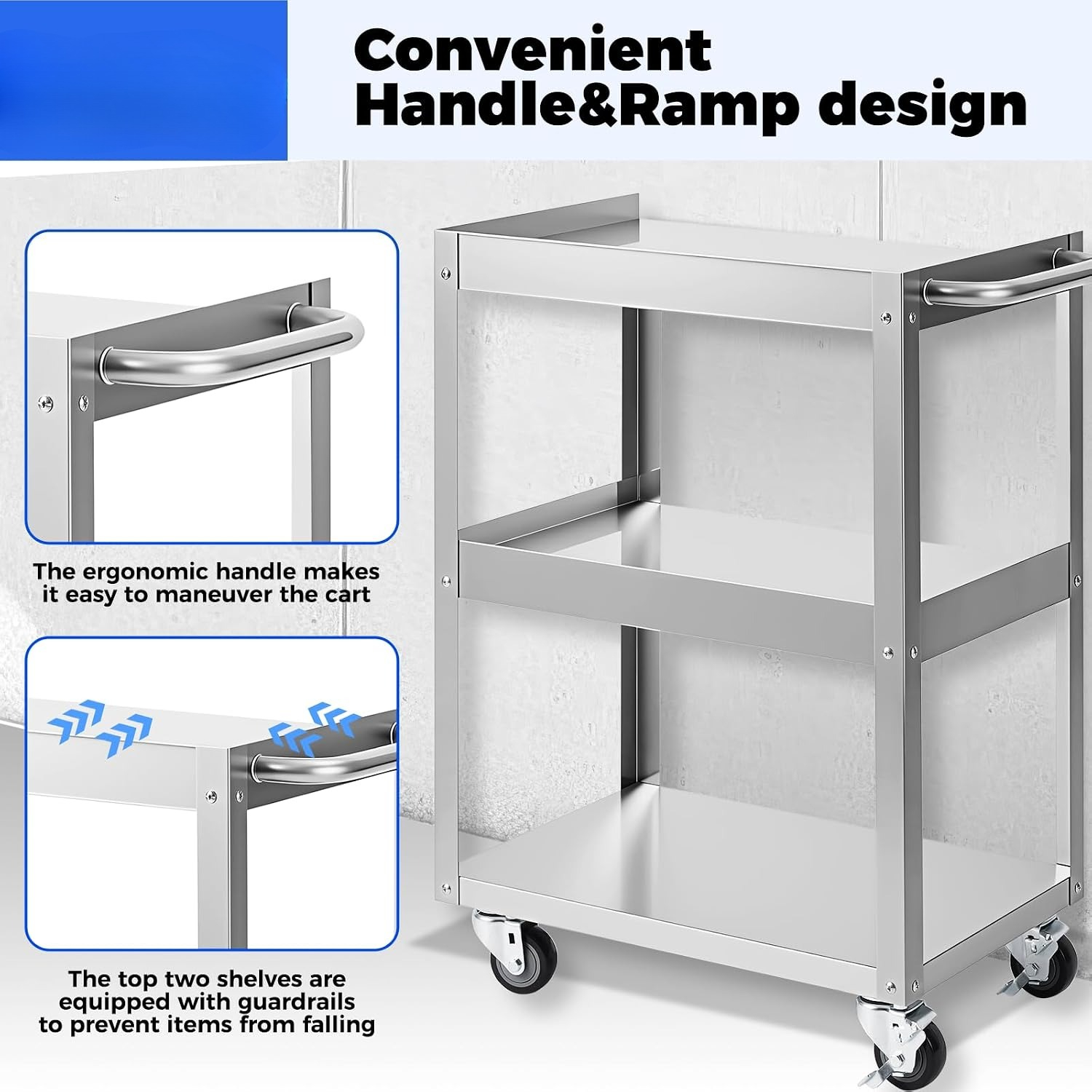 3-poziomowy wózek narzędziowy  – Tools Trolley For Workshop recenzja i cena